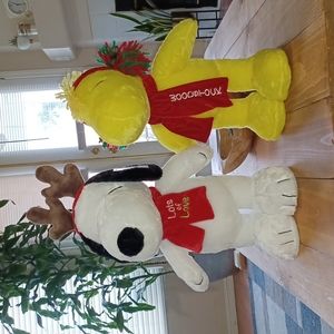 Snoopy and Woodstock Plush Dolls!